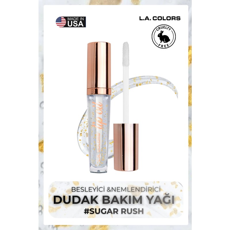 L.A. Colors Nourishing Lip Oil - Besleyici ve Nemlendirici Dudak Bakım Yağı #CLG440 Sugar Rush