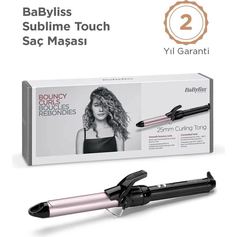 Babyliss Sublime Touch 25 mm 180 Derece Sublim Touch Kaplama 10 Isı Ayarlı Orta Kalınlıkta Saç Maşası C325E