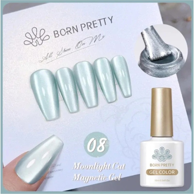 Born Pretty Moonlight Cat Magnetic Gel/ay Işıltısı Kedi Gözü Kalıcı OJE(08)-10ML