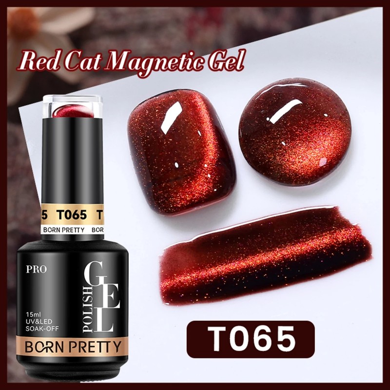 Born Pretty Red Cat Eye Gel/kırmızı Kedi Gözü Kalıcı OJE(T065)-15ML