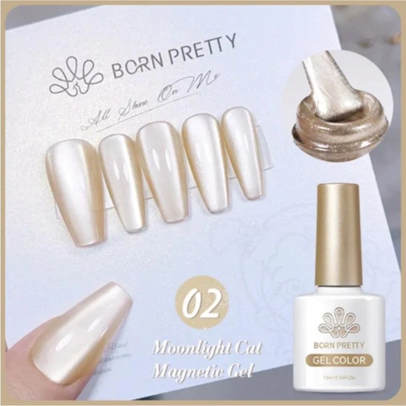 Born Pretty Moonlight Cat Magnetic Gel/ay Işıltısı Kedi Gözü Kalıcı OJE(02)-10ML
