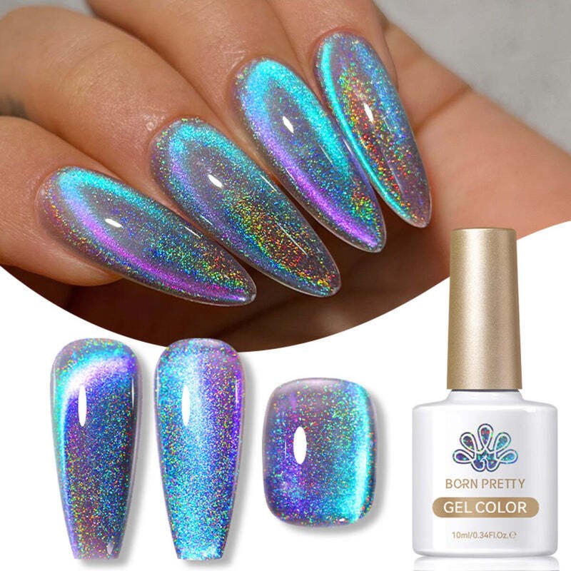 Born Pretty Laser Cat Magnetic Gel(Midnight)/lazer Işıltısı Kedi Gözü Kalıcı OJE-10ML