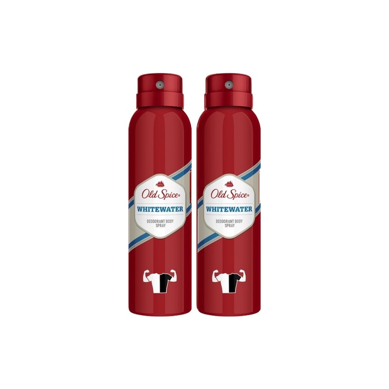 Old Spice Whitewater Sprey Deodorant 150 ml 2'li Set Erkek Kullanımı İçin Etkili Koruma