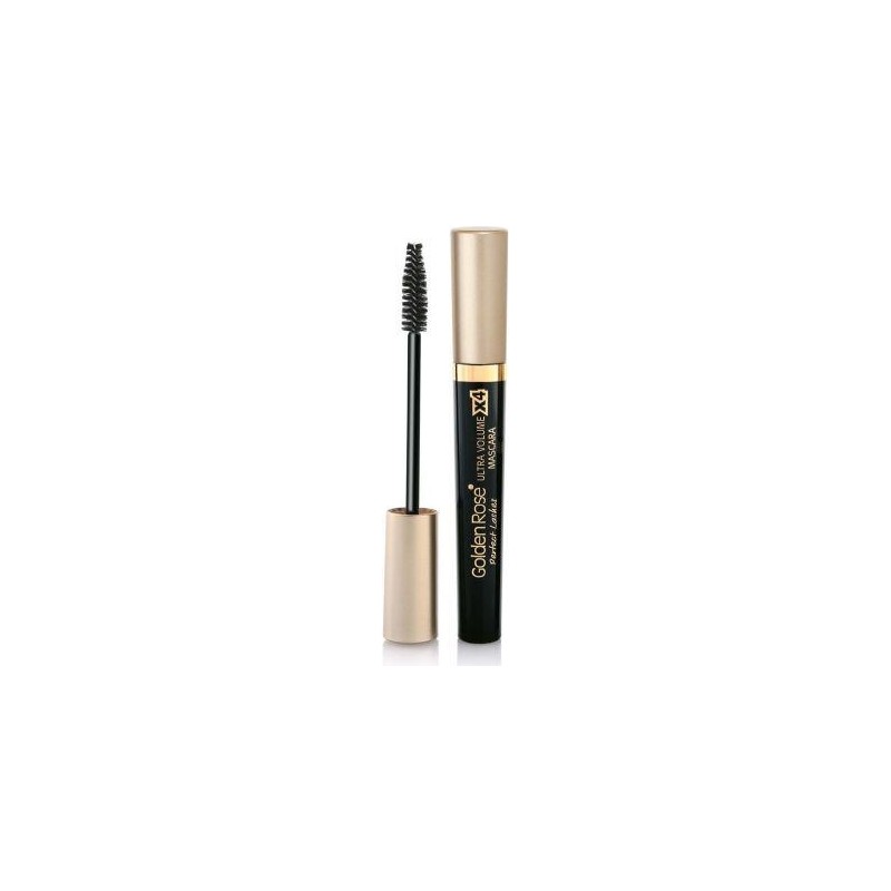 Golden Rose Perfect Lashes Ultra Volume X4 Siyah Maskara 4 Kat Hacim Veren Kıvırma Etkili Büyük Boy