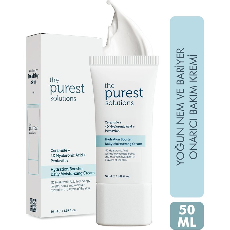 The Purest Solutions , 24 Saat Etkili Günlük Yoğun Nemlendirici Cilt Bakım Kremi 50 ml