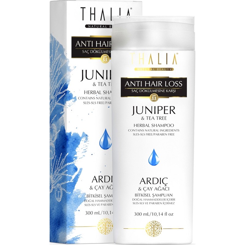 Thalia Kepek ve Kaşıntı Karşıtı Ardıç ve Çay Ağacı Yağlı Saç Bakım Şampuanı - 300 ml