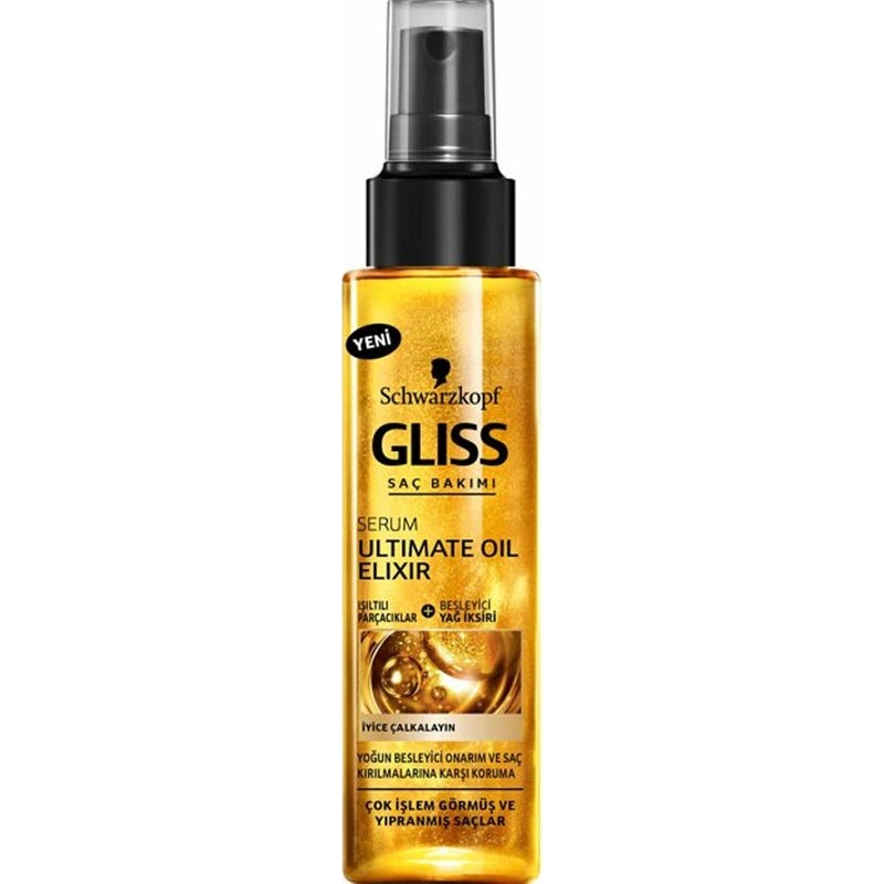 Schwarzkopf Gliss Ultimate Oil Elixir 100 ml Nemlendirici Saç Bakım Serumu Besleyici Yağ İksiri