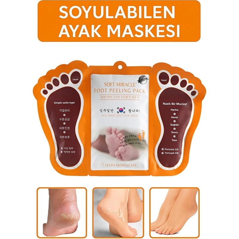 TBY Shop Ayak Soyucu Çorap Ölü Derileri Soyan Ayak Çorabı Peeling Maskesi