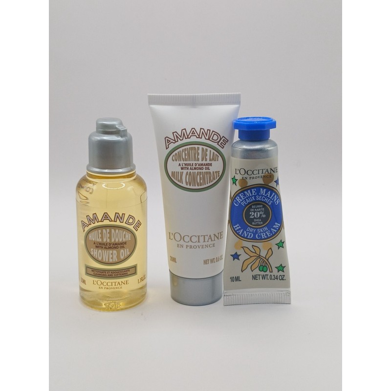 L'Occitane 3'lü Seyahat Bakım Kiti ( Amande-Amande-Shea Butter)