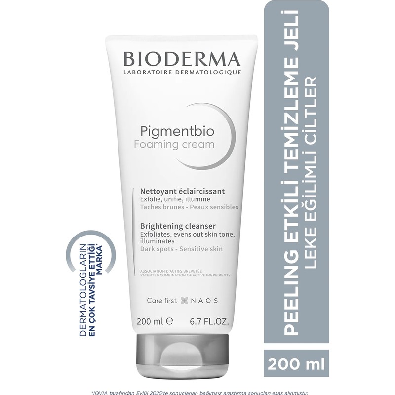 Bioderma Pigmentbio Foaming Cream 200 ml Leke Karşıtı Aydınlatıcı Yüz ve Vücut Jeli AHA & BHA İçerikli