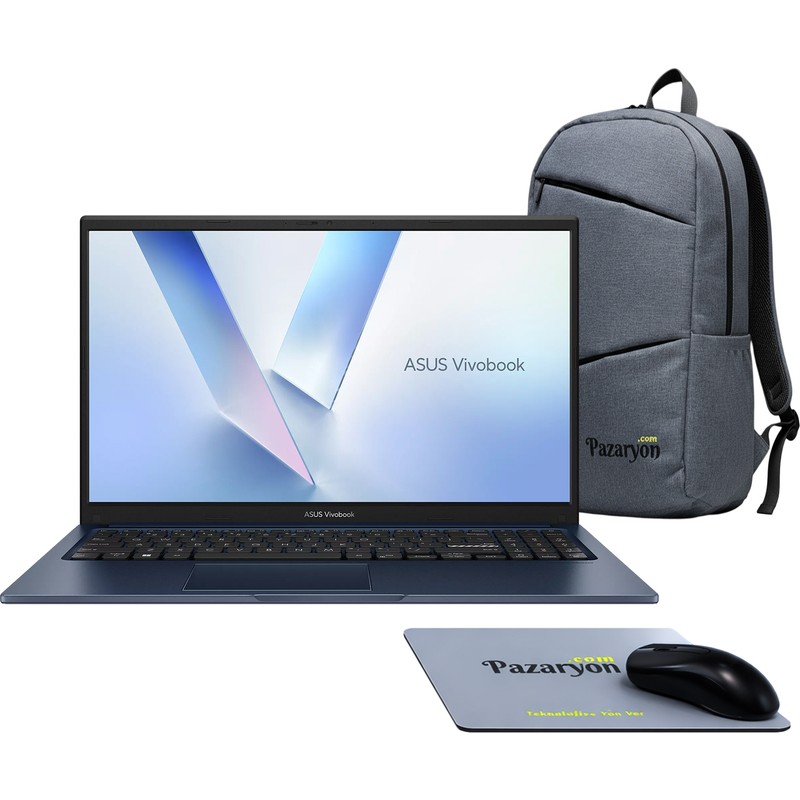 Asus Vivobook 15, Core 7-150U, 16GB RAM, 512GB SSD, 15.6" Win11+Office (Çanta&Mouse Hediyeli) - En Uygun Fiyatlarla Piinti'de