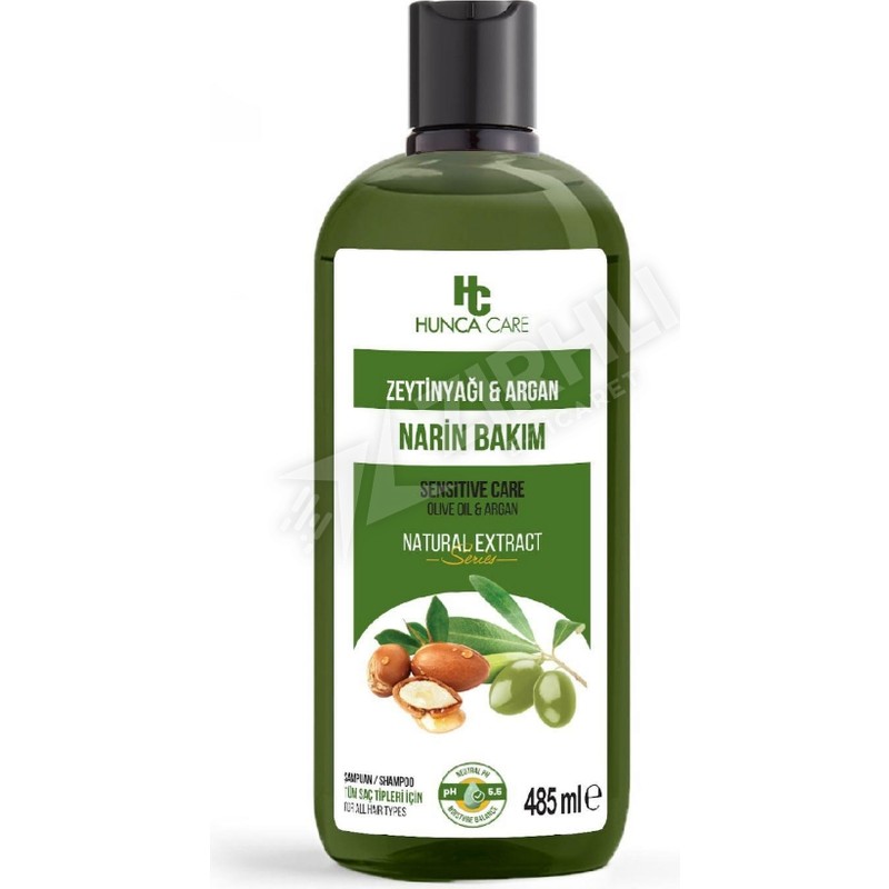 Hunca 5 Adet Hunca Zeytinyağı & Argan Şampuan 485 ml