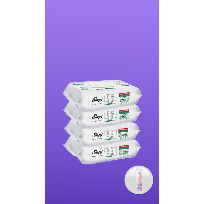 PremiumPort Yumuşak ve Temizleyici Beyaz Sabun, 4X100 Yaprak, Ipek Makyaj Pamuğu Hediyeli