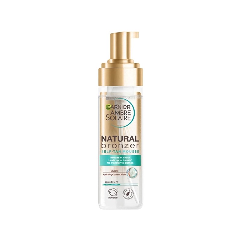 Garnier Ambre Solaire 200ML Güneşsiz Bronzlaştırıcı Köpük Normal Ciltler İçin SPF 0 Krem