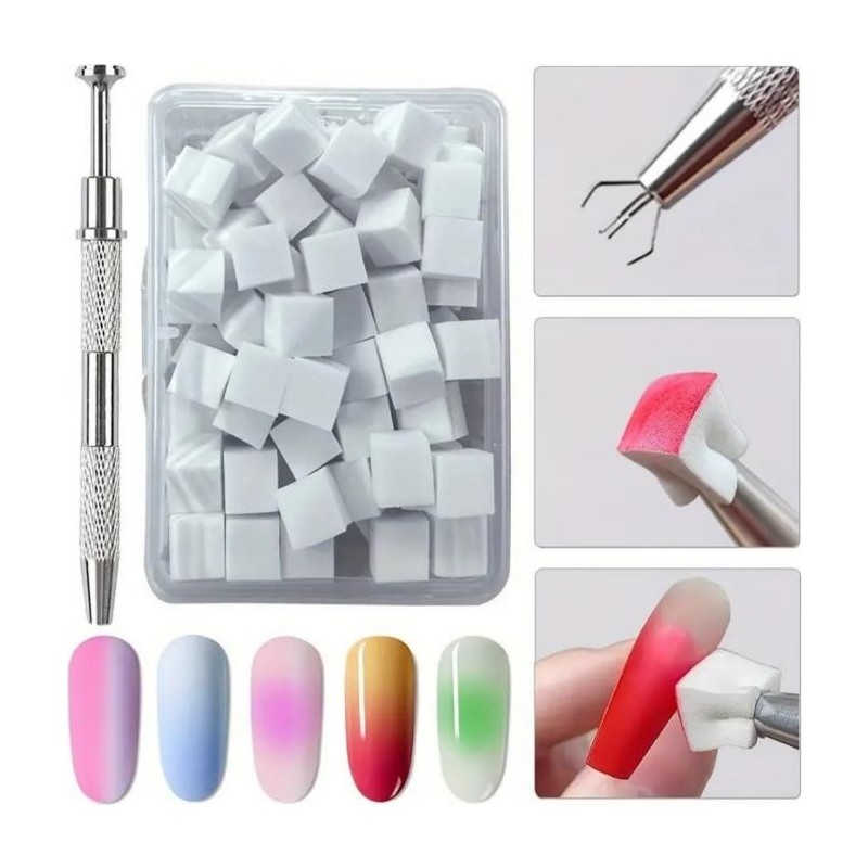 Ocean 200'LÜ Kalemli Ombre ve Nail Art Sünger Seti Kalemli ASU-301S