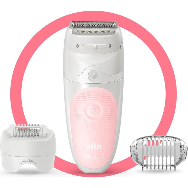 Braun Silk-épil 5-620 Islak Ve Kuru Epilatör 4 Ekstra Başlık ile Yıkanabilir Kablosuz Kullanım