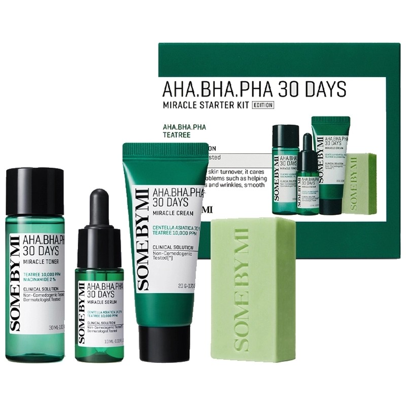 Some By Mi Aha Bha Pha Seyahat Bakım Seti (Tonik 30 Ml, Serum 10 Ml, Krem 20 Gr, Sabun 30 Gr)