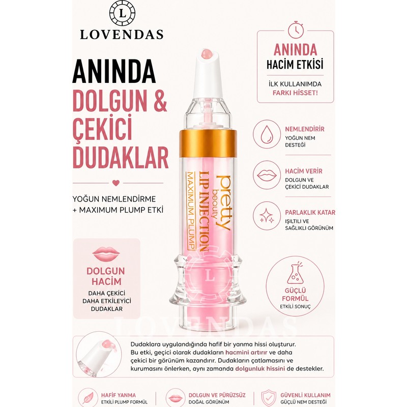Lovendas Dudak Dolgunlaştırıcı Yoğun Etkili Lip Plumper