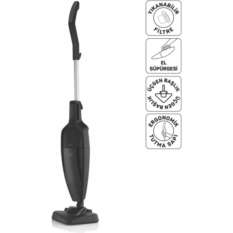 Arzum FL492 Felix Polvo Pro Dikey Elektrikli Süpürge 800W, Yıkanabilir Filtre, 1.5 L Toz Haznesi, Siyah - En Uygun Fiyatlarla Piinti'de