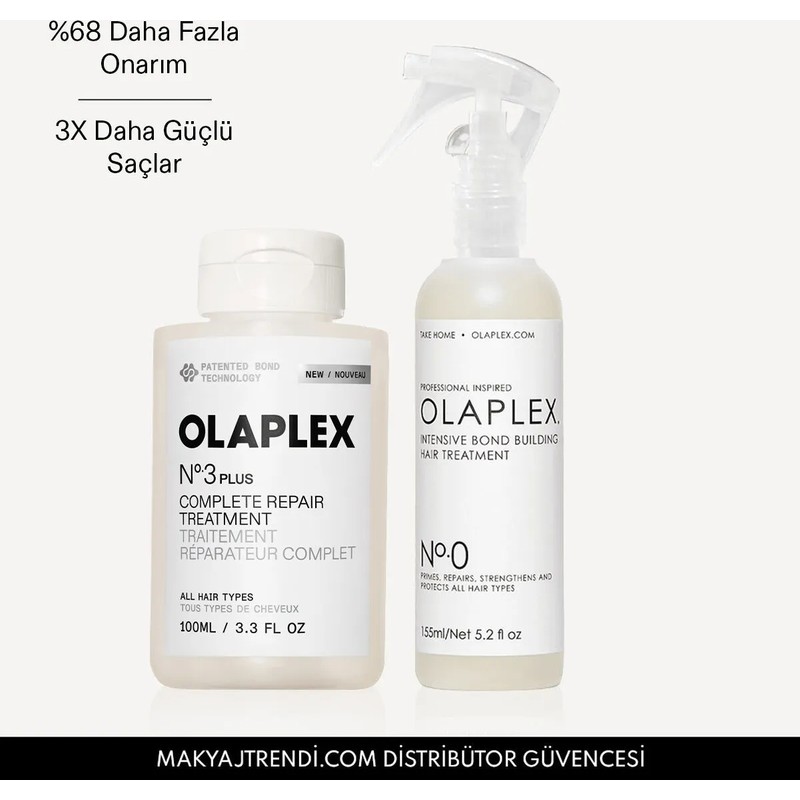 OLAPLEX The Ultimate Repair Kit - Saçları Onaran & Bağ Güçlendiren & Saçları Kusursuzlaştıran Bakım Seti