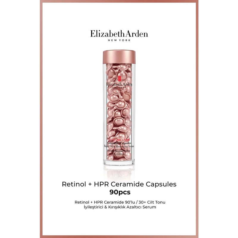 Elizabeth Arden Retinol + HPR Ceramide Capsules 90 Kapsül – Retinol Kapsül Serum – İnce Çizgi & Kırışıklık Karşıtı
