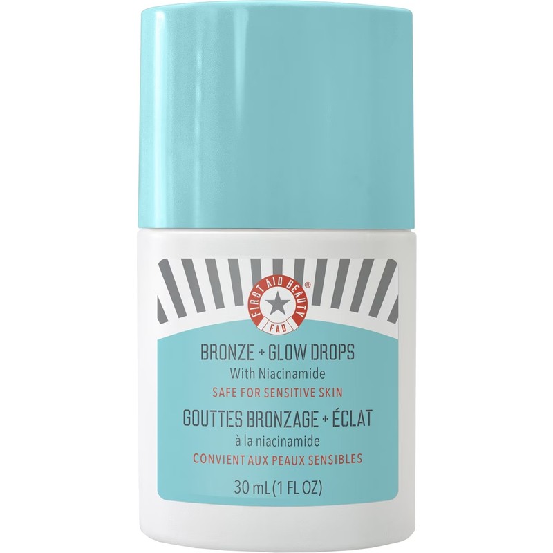 First Aid Beauty Bronze + Glow Drop - Niasinamidli Bronzlaştırıcı + Işıltı Verici Damlalar