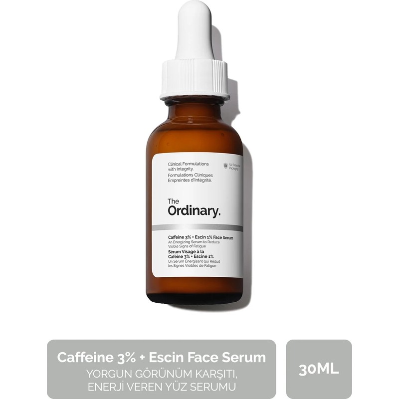 The Ordinary Caffeine 3% + Escin Face Serum - Yorgun Görünüm Karşıtı, Enerji Veren Yüz Serumu
