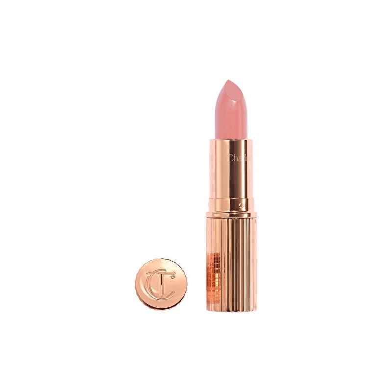 Charlotte Tilbury K.ı.s.s.ı.n.g. Pillow Talk Fair Ruj – Nemli Görünüm Veren, Saten Bitişli Nude Pembe Ruj