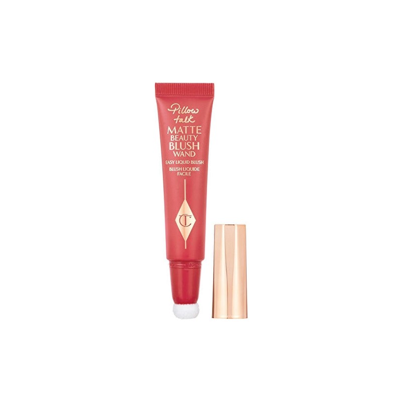 Charlotte Tilbury Beauty Blush Wand Pillow Talk Dream Pop – Likit Allık, Canlı Renk & Işıltılı Yanak Görünümü