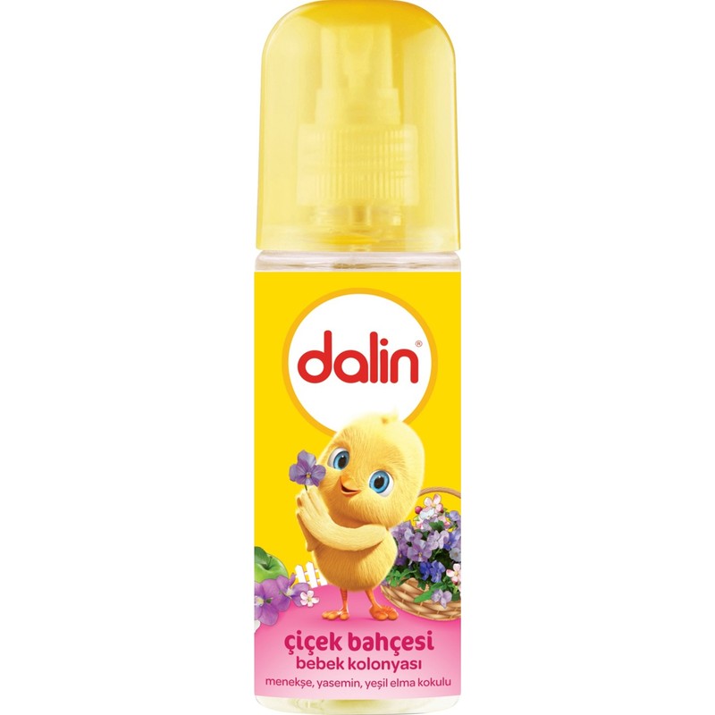 Dalin Çiçek Bahçesi Bebek Kolonyası 100 ml Menekşe Yasemin Yeşil Elma Kokulu
