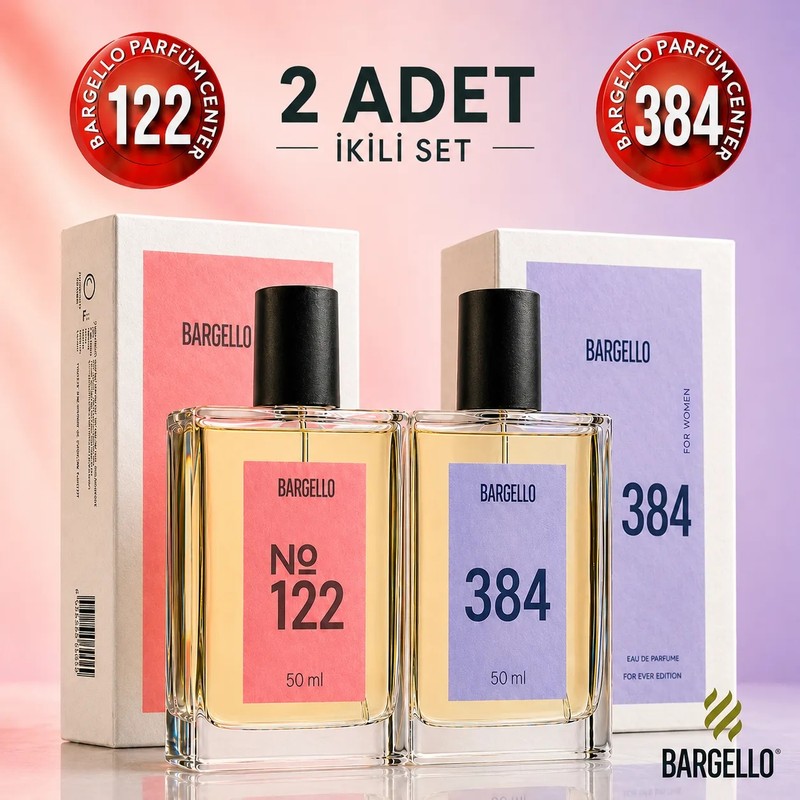 Bargello 122 Kadın Parfüm Oriental 50 ML EDP + Bargello 384 Kadın Parfüm Floral EDP 50 ML EDP