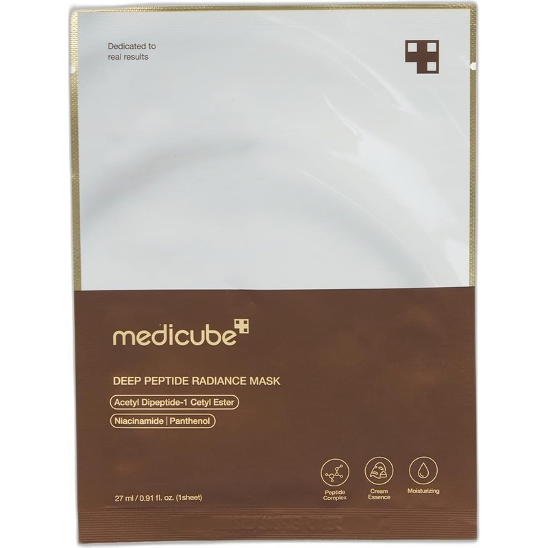 Trendy Pazars Medicube Deep Peptide Mask Kırışıklık Karşıtı Aydınlatıcı Yüz Maskesi, H8675AXNS