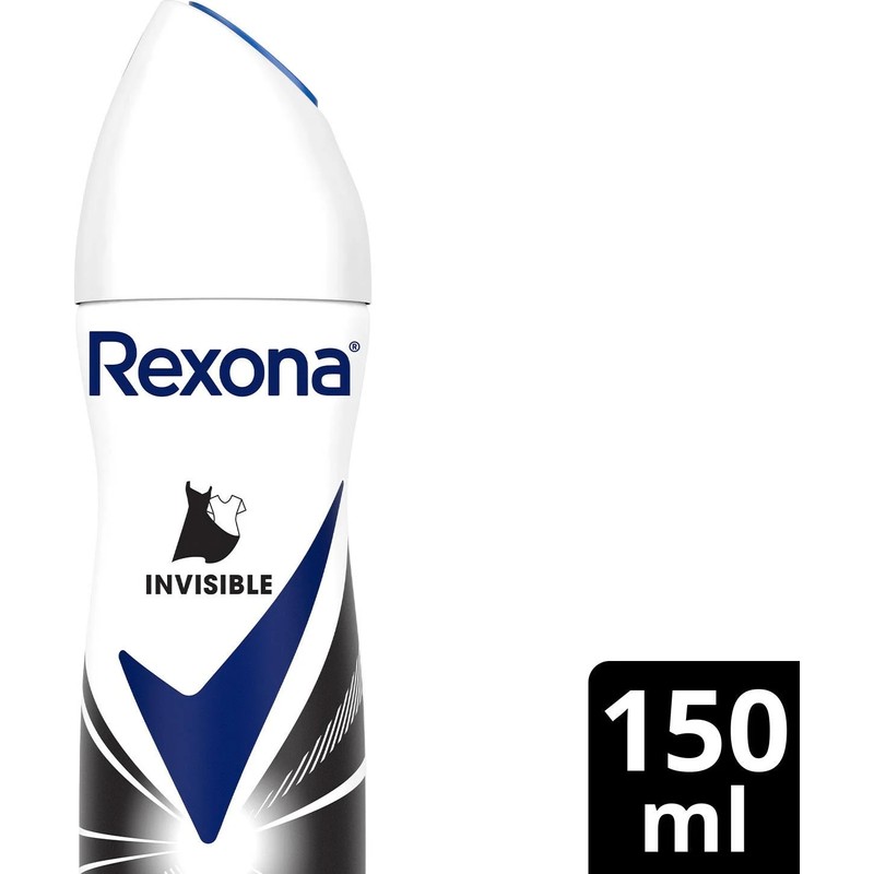 Rexona Invisible Black&white Kadın Sprey Deodorant 150 ml Çiçeksi Koku ile 72 Saat Koruma
