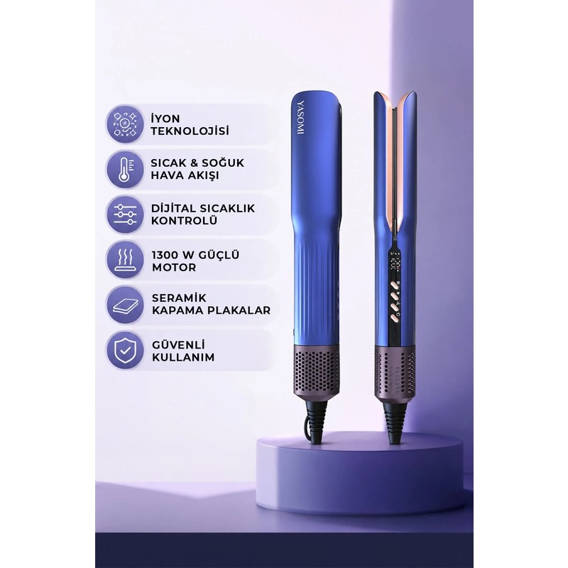 Yasomi Ls-909 Ladystyle 1300w Dijital Ekran İyonik Soğuk Sıcak Saç Düzleştirici