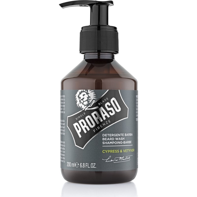 Proraso 200 ml Sakal Şampuanı Cypress Vetyver Özelliği ile Yumuşaklık ve Temizlik Sağlar