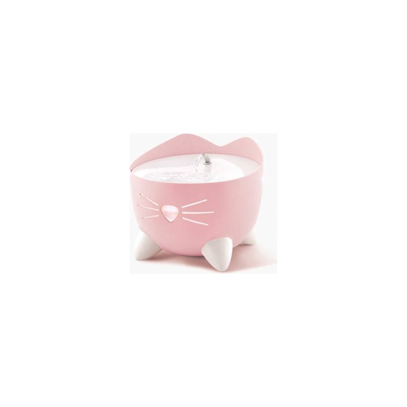Bezos Pixi Fountain LED Seviye Göstergeli Otomatik Kedi Su Sebili 2 Lt Pembe