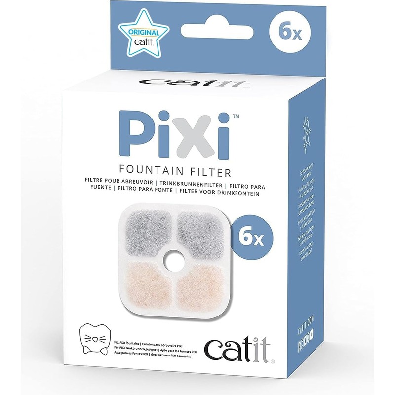 Güzel Hediyem 43722 Pixi Yedek Filtre, Pixi Su Çeşmesi Için Içme Çeşmesi Filtresi, 6'lı Paket