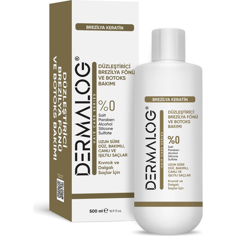 Dermalog Brezilya Fönü - Keratin Bakımı & Botox Bakımı 500 ml Kalıcı Onarıcı ve Saç Düzleştirici