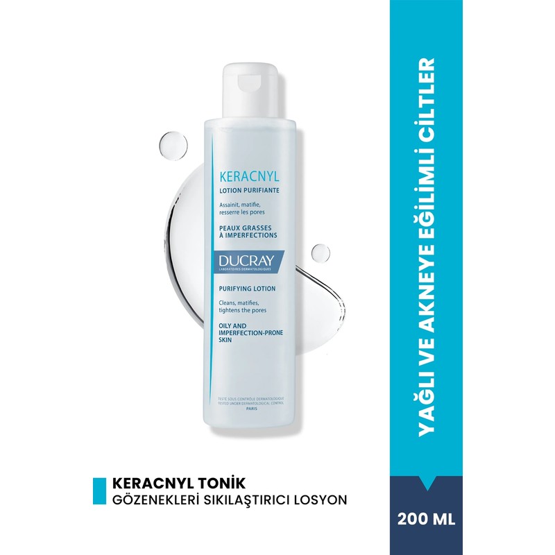 Ducray Keracnyl Yağlı ve Akneye Eğilimli Ciltler için Tonik 200 ml