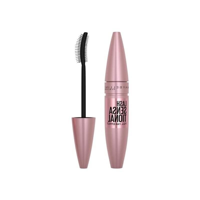 Die Grup Maybelline New York Lash Sensational Yelpaze Etkili Intense Black Maskara - Ekstra Siyah 1 Paket (1 x 9.5 Ml)