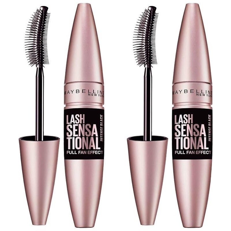New York 2'li Lash Sensational Yelpaze Etkili Intense Black Maskara - Ekstra Siyah Makyaj Seti