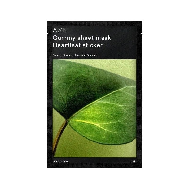Crazy Shops Abib Nemlendirici, Dengeleyici, Yatıştırıcı Yüz Maskesi - Gummy Sheet Mask Heartleaf