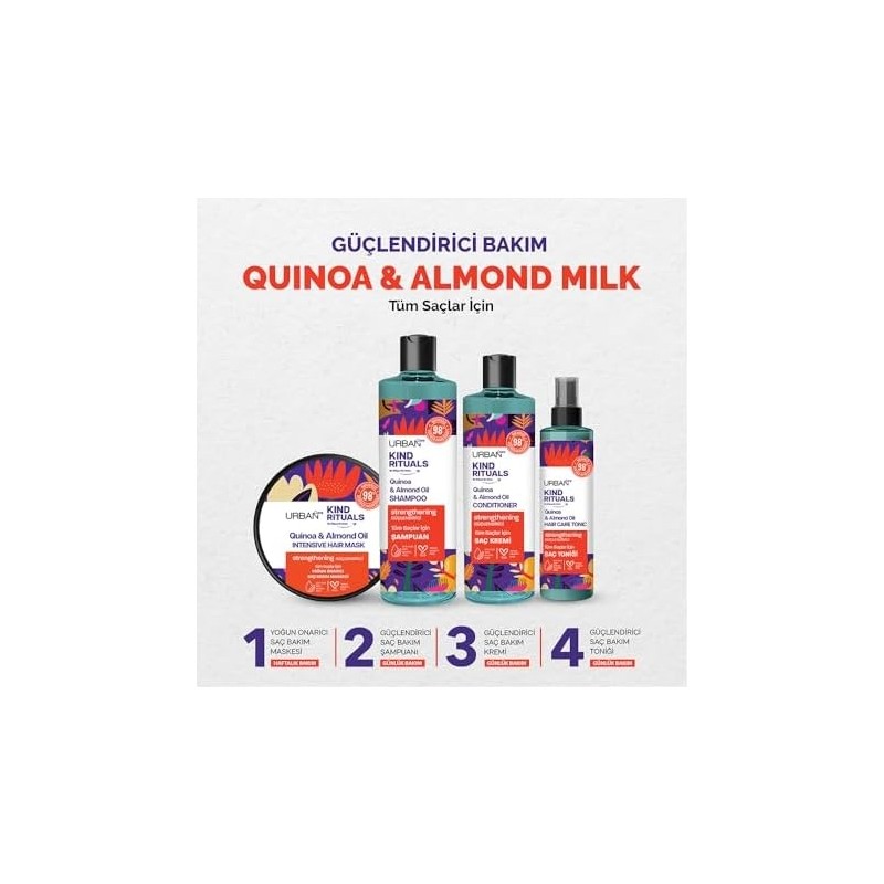 Crazy Shops Care Kind Rituals Kinoa Almond Oil Saç Bakım Maskesi, 230 ml