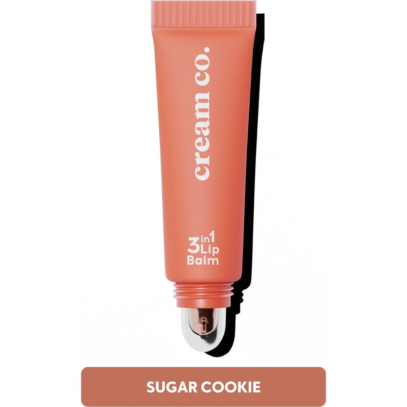 Cream Co. 3in1 Lip Balm 403 | Nemlendirici Parlatıcı Dudak Bakım | Bej Kurabiye | Hyaluronik Asit Seramid
