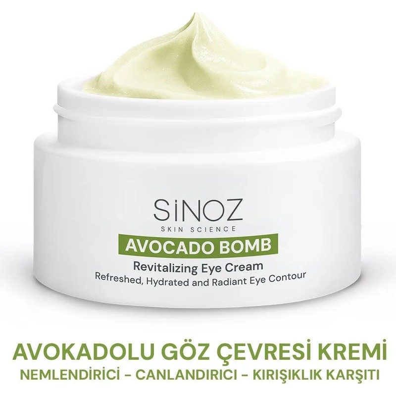Sinoz Avokado Bomb - Nemlendirici Canlandırıcı Göz Çevresi Bakım Kremi 15 ml