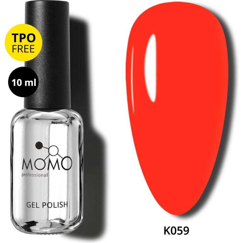 Momo Professional Kalıcı Oje K059, Canlı Nar Çiçeği, 10 ml