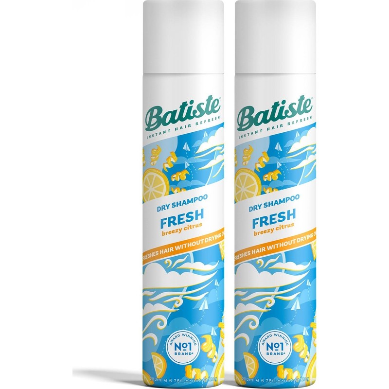 Batiste Fresh Kuru Şampuan 200 ml X2 Kadınlar İçin Bakım Yapıcı Etki ve Standart Özellik