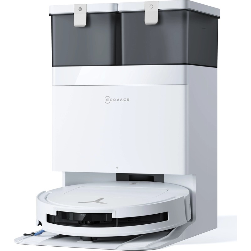 Ecovacs T50S Omni Akıllı Robot Süpürge ve Çöp İstasyonu, 25.000Pa Emiş Gücü, 81mm Ultra İnce Tasarım, 75°C Sıcak Su ile Mop Yıkama, ZeroTangle 2.0, AIVI 3D 3.0, YIKO-GPT Akıllı Temizlik, Beyaz - En Uygun Fiyatlarla Piinti'de
