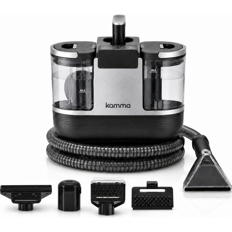 Kamma SL2 Spotless Ultra Çok Fonksiyonlu Buharlı Leke Çıkarıcı ve Koltuk Yıkama Makinesi 1700W | 15 kPa Emiş Gücü | 100°C Buhar - En Uygun Fiyatlarla Piinti'de