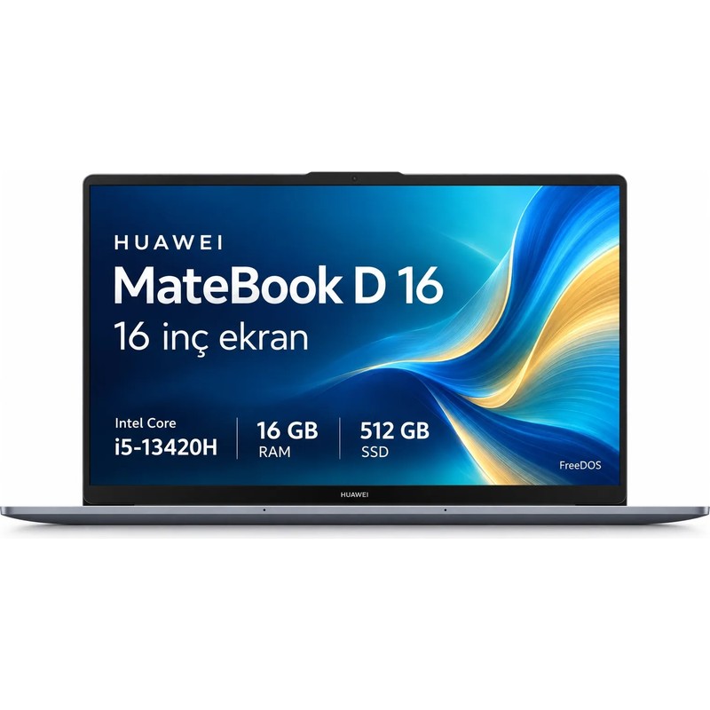 Huawei MateBook D16 Intel Core i5 13420H 16GB 512GB SSD 16" WUXGA (1920x1200) IPS Panel Freedos Taşınabilir Bilgisayar - Piinti Fiyat Karşılaştırması